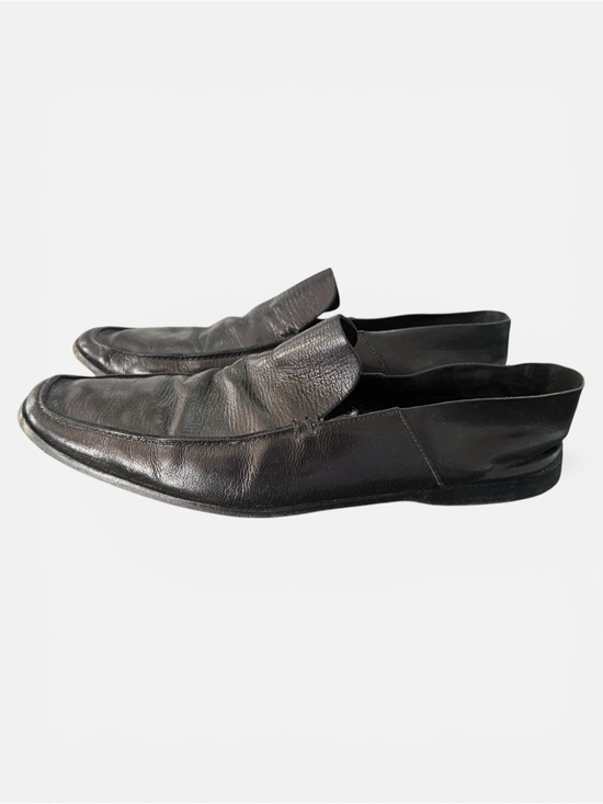 Prada Men\'s Black Leather Slip-On Loafers